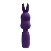 Vibrador Mini Wand de Silicona Recargable VeDO Hopper Bunny Púrpura