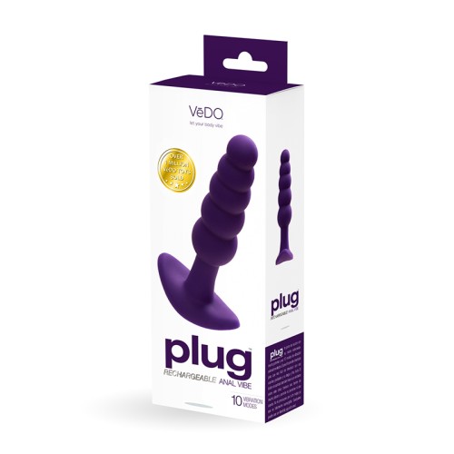 Plug Anal Vibrador Recargable VeDO para Placer Intenso