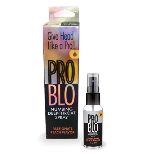 Pro Blo Numbing Deep Throat Spray Peach - Enhance Oral Pleasure