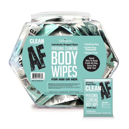 Clean AF Body Wipes - Stay Fresh Anywhere