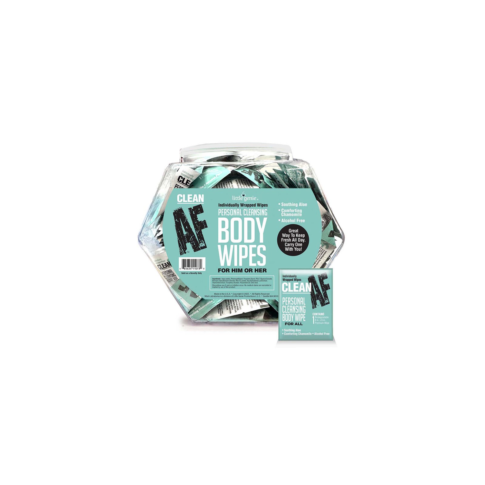 Clean AF Body Wipes - Stay Fresh Anywhere