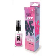 Spray Anestésico para Garganta Profunda Sabor Fresa Deep AF 1 oz.