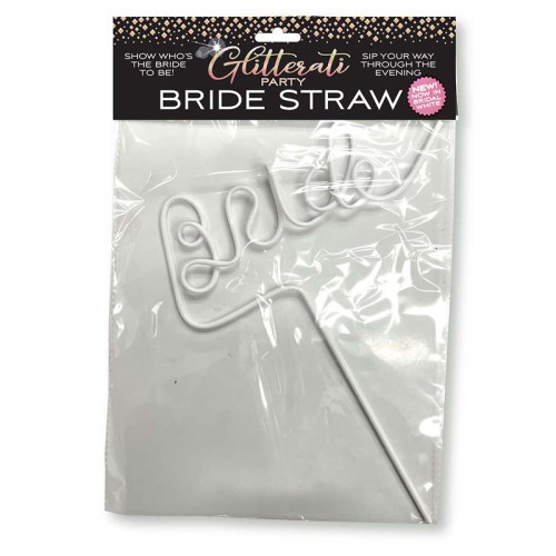 Popote Blanco de Fiesta Glitterati Bride