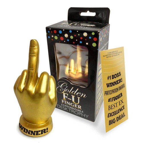 Golden F-U Finger Trophy