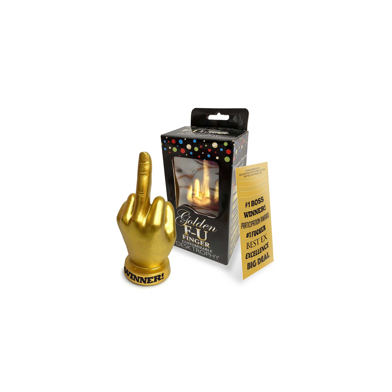 Golden F-U Finger Trophy