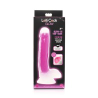 Lollicock Dildo de Silicona Brilla en la Oscuridad