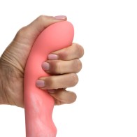 Dildo de Silicona Ondulado de 8 Pulgadas Rosa/Blanco