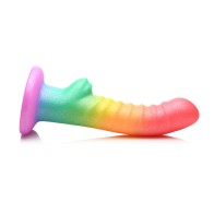 Dildo de Silicona Ribeteado Simply Sweet Arcoíris