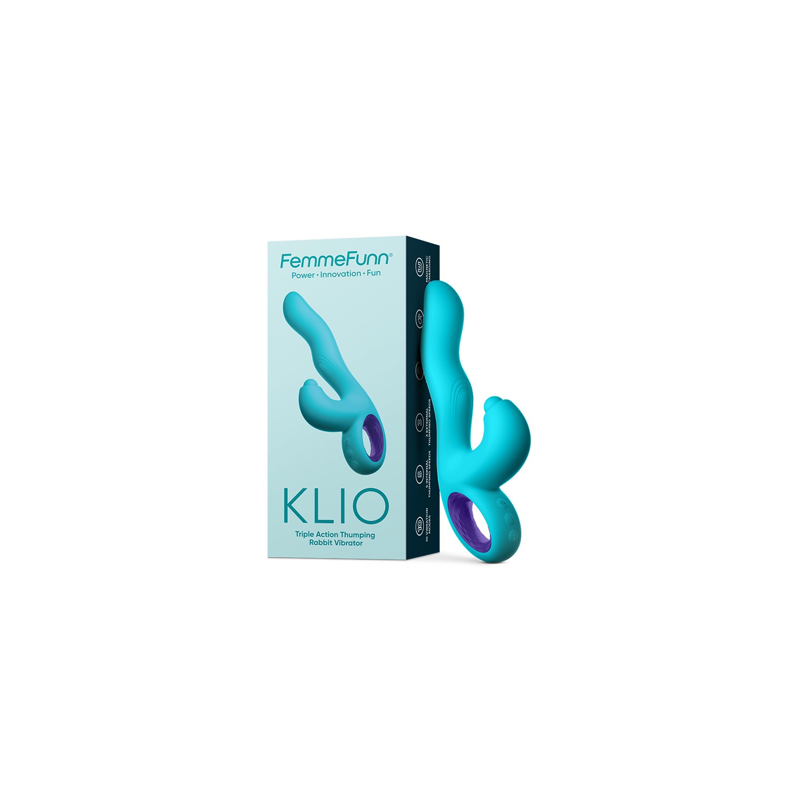 Vibrador Conejito de Acción Triple Recargable FemmeFunn Klio