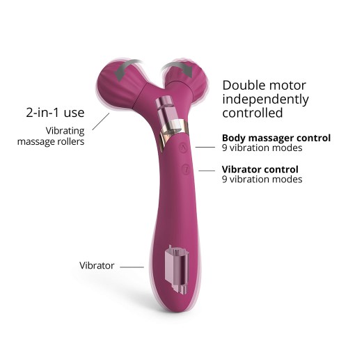 Fireball Rechargeable Dual Ended Silicone Body Massager Vibrator