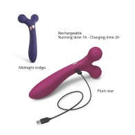 Fireball Rechargeable Dual Ended Silicone Body Massager Vibrator