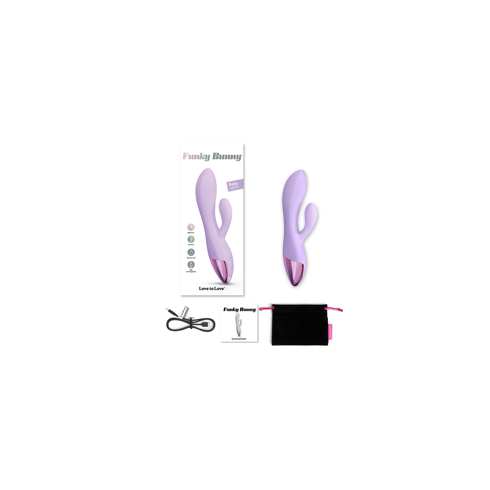 Love to Love Funky Bunny Rabbit Vibrator for Beginners