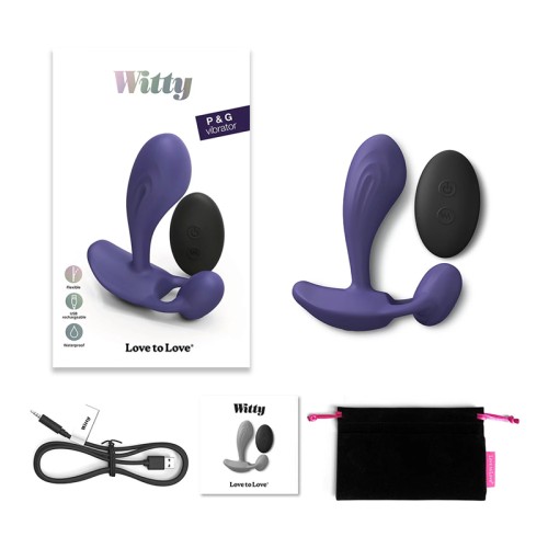 Vibrador Silicona Control Remoto Witty para Placer Íntimo