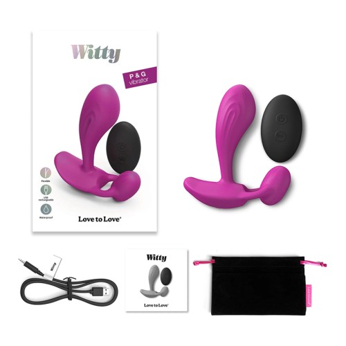 Witty Rechargeable Remote-Controlled Silicone Vibrator for Intense Pleasure