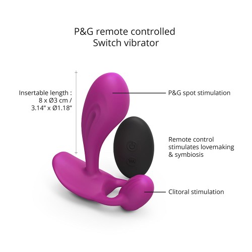 Vibrador de Silicona Recargable Control Remoto Witty para Placer Intenso