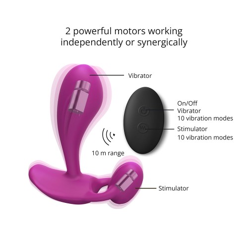 Witty Rechargeable Remote-Controlled Silicone Vibrator for Intense Pleasure