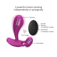 Vibrador de Silicona Recargable Control Remoto Witty para Placer Intenso