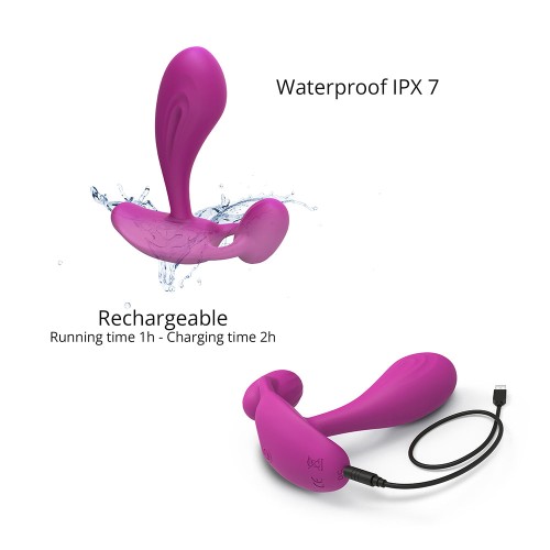 Witty Rechargeable Remote-Controlled Silicone Vibrator for Intense Pleasure