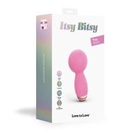 Love to Love Itsy Bitsy Rechargeable Mini Wand Vibrator - Pink Passion