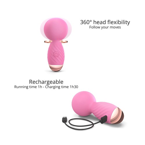 Love to Love Itsy Bitsy Mini Vibrador Wand Recargable - Rosa Pasión