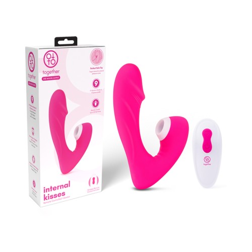 Vibrador de Control Remoto Together Internal Kiss Rosa