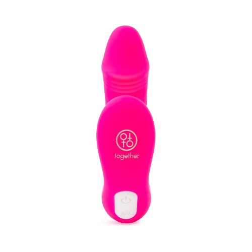 Together Internal Kiss Remote Control Vibe Pink