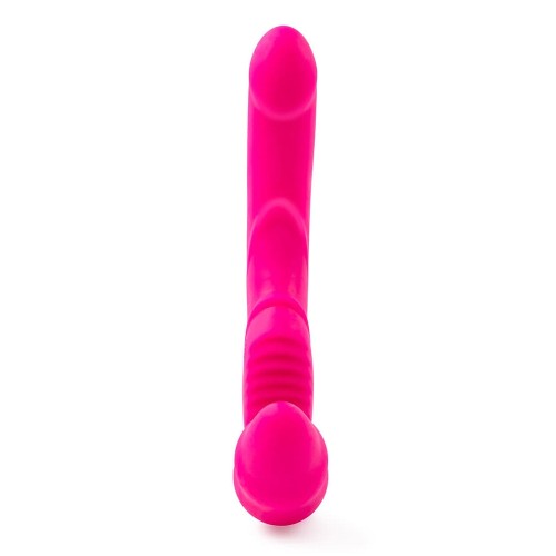 Pink Strapless Vibrator with Remote Control