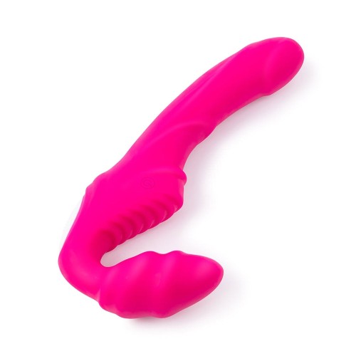 Pink Strapless Vibrator with Remote Control