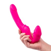 Pink Strapless Vibrator with Remote Control