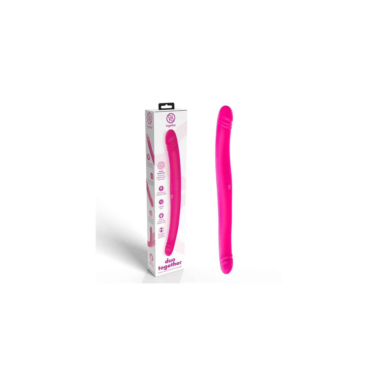 Vibrador de Silicona Together Duo Rosa