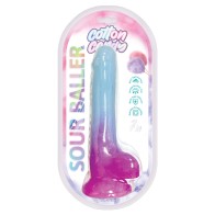 Dildo de Silicona Cotton Candy Sour Baller - Diversión y Placer