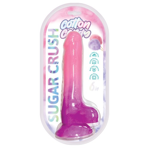 Dildo de Silicona Candy de Algodón Rosa/Púrpura