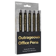 Outrageous Office Pens Set