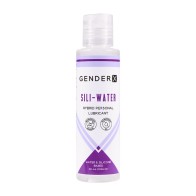 Lubricante Personal Híbrido Sili-Water Gender X 4 oz para Comodidad