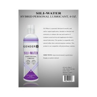 Lubricante Personal Híbrido Sili-Water Gender X 4 oz para Comodidad