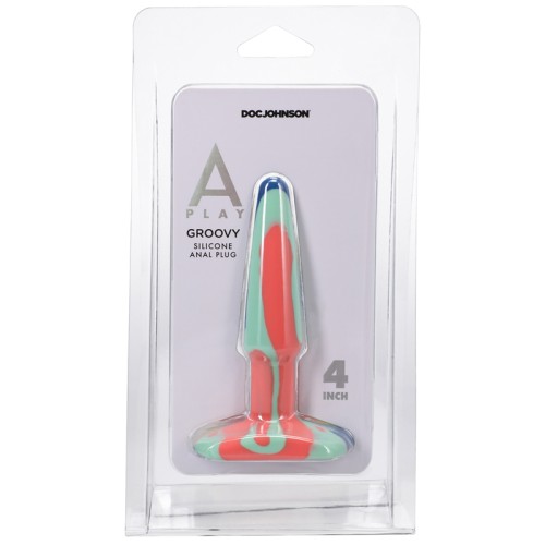 A-Play Groovy 4 in. Silicone Anal Plug