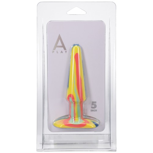 A-Play Groovy Plug Anal de Silicona 5 in. Amanecer