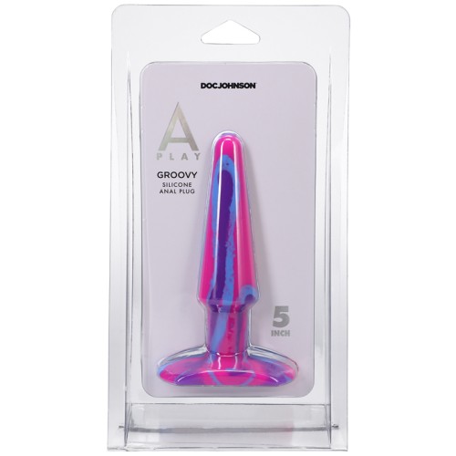 Plug Anal de Silicona A-Play Groovy