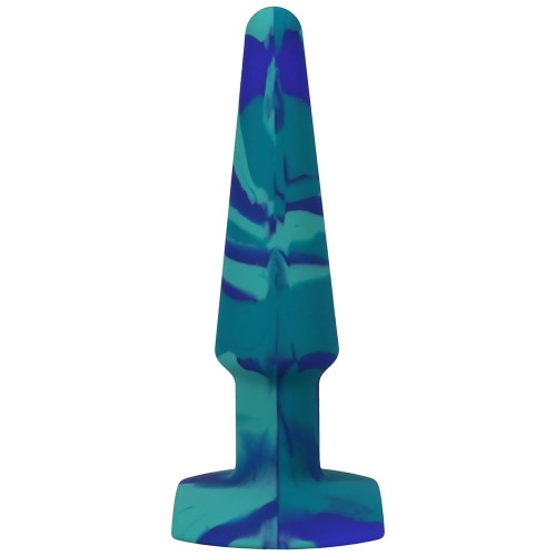 Tapón Anal de Silicona A-Play Groovy de 5 in. Azul