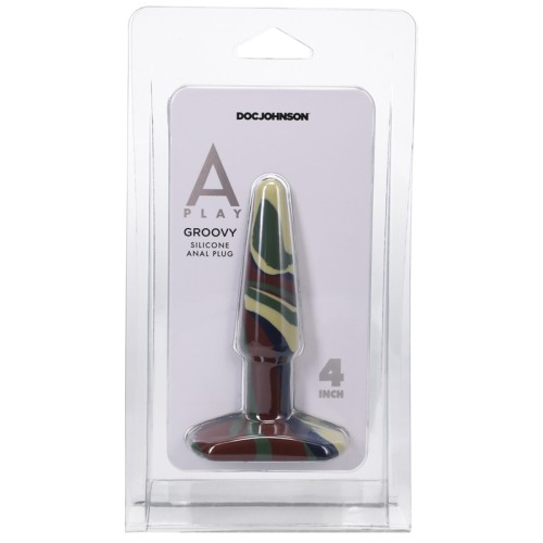 A-Play Groovy 4 in. Silicone Anal Plug for Safe Exploration