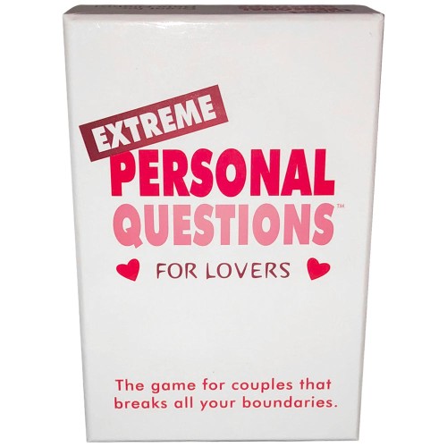 Extreme Personal Questions Game for Couples Fun