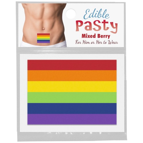 Pasty Comestible Bandera del Orgullo Frutos Mixtos - Celebración Divertida