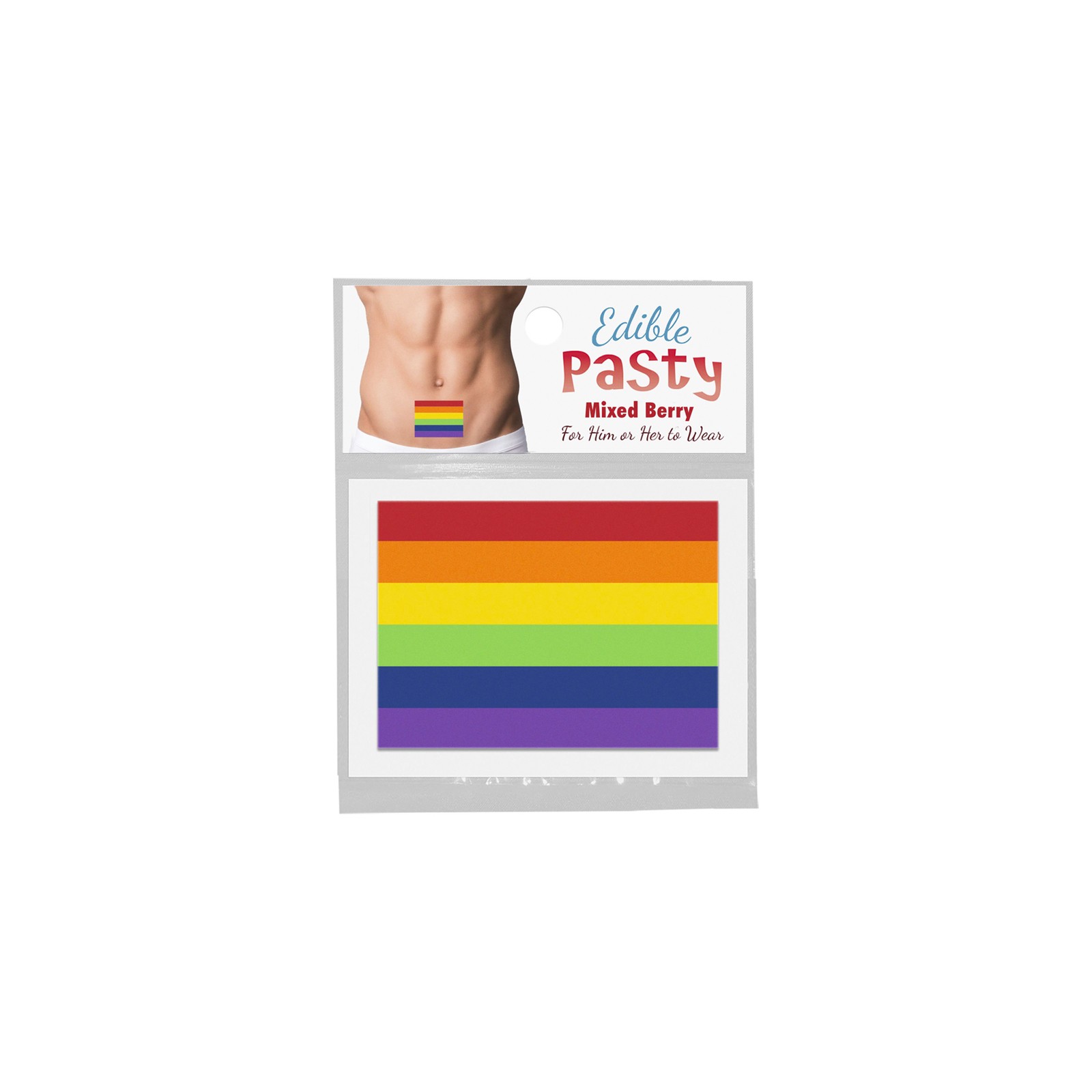 Edible Pride Flag Pasty Mixed Berry - Fun Celebration