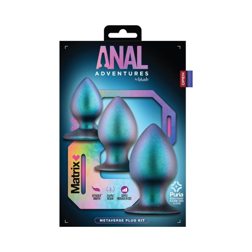 Anal Adventures Matrix Metaverse Plug Kit - 3 Sizes