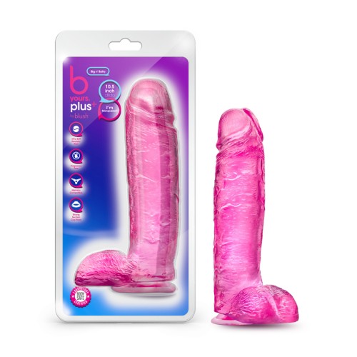 B Yours Plus Big n' Bulky 10.5 in. Dildo Pink