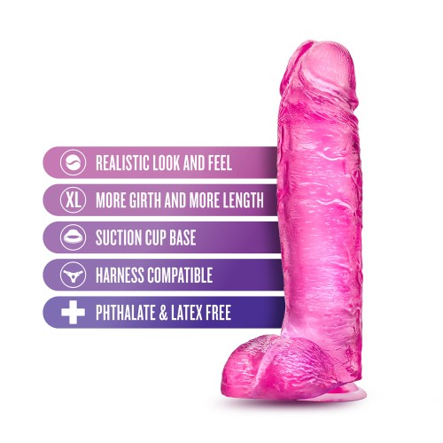 B Yours Plus Big n' Bulky 10.5 in. Dildo Pink