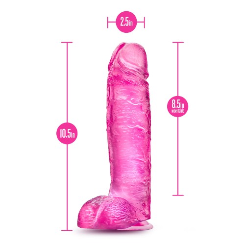 B Yours Plus Big n' Bulky 10.5 in. Dildo Pink