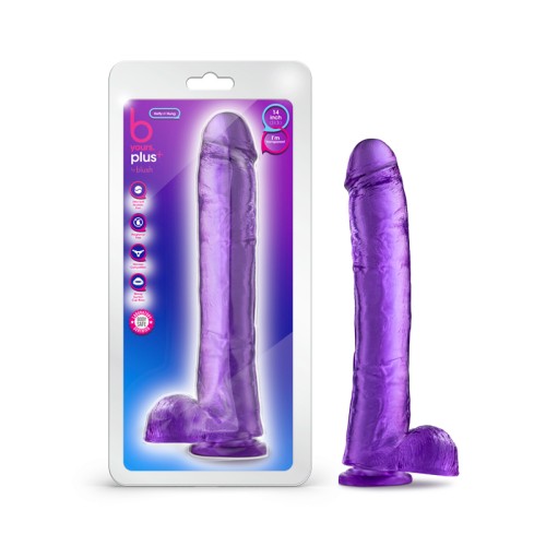 Dildo B Yours Plus Hefty n' Hung Morado 14 pulgadas