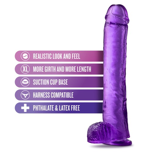 Dildo B Yours Plus Hefty n' Hung Morado 14 pulgadas