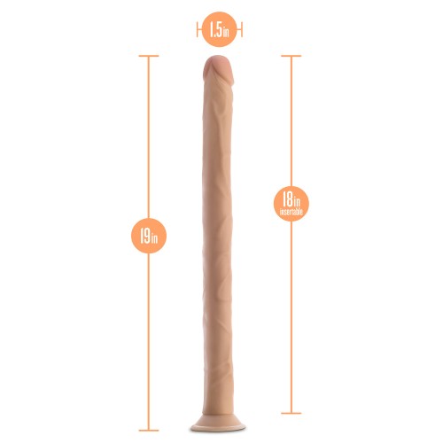 Dildo Dr. Skin de 19 Pulgadas - Realista Beige